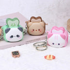 Porte-Clés Grille-Pain Toast Animaux – Pendentif Pop-Up Panda, Lapin & Ours