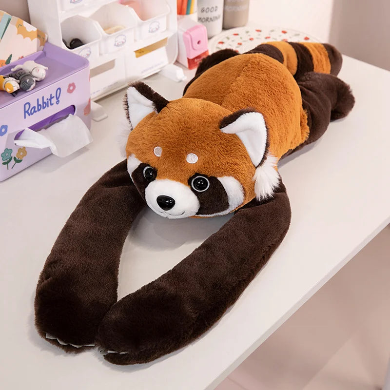 Peluche Animal Longs Bras Suspendu – Panda Rouge, Koala, Dino, Girafe avec Scratch