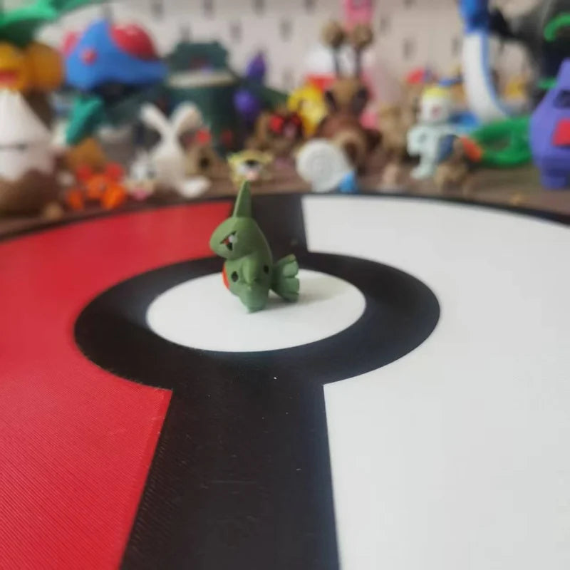 Figurines Pokémon de la ligne évolutive d'Embrylex, Ymphect, Tyranocif et Méga-Tyranocif