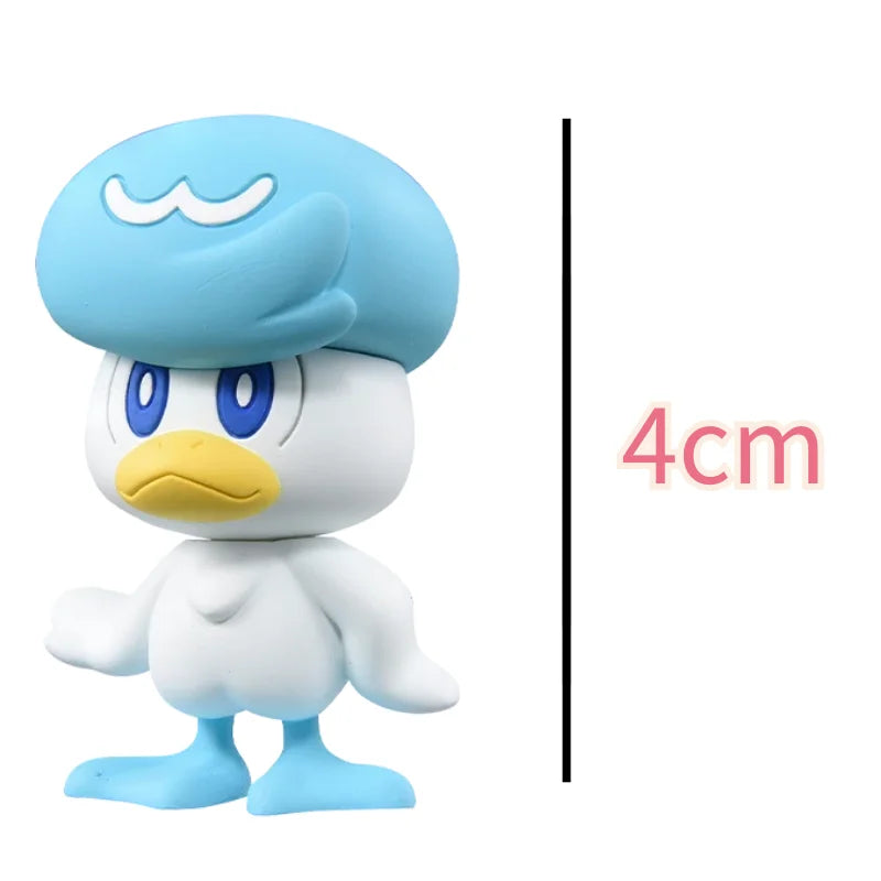 Sélection de figurines Pokémon variées incluant des Pokémon emblématiques, des formes de Teracristal et des dresseurs.
