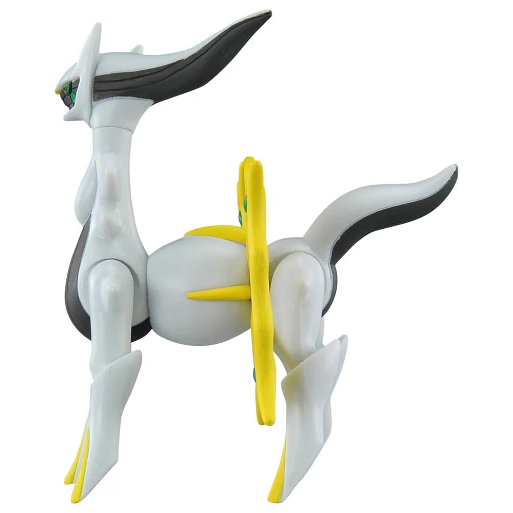 Figurine Pokémon officielle de collection réunissant les légendaires Arceus et Giratina