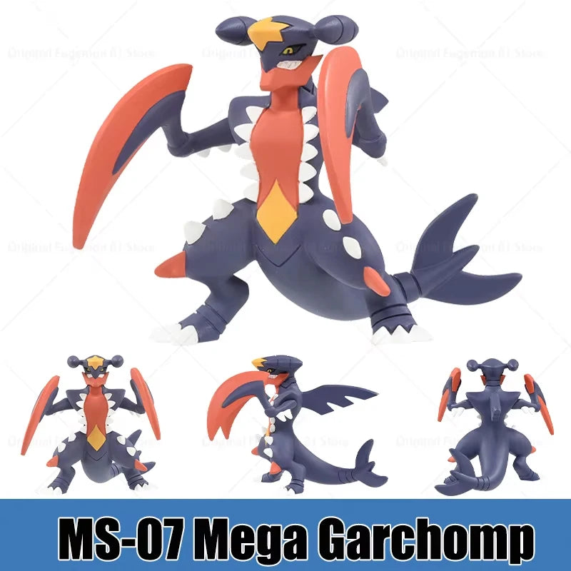 Figurines Pokémon de collection regroupant des formes évoluées et des Méga-Évolutions emblématiques.