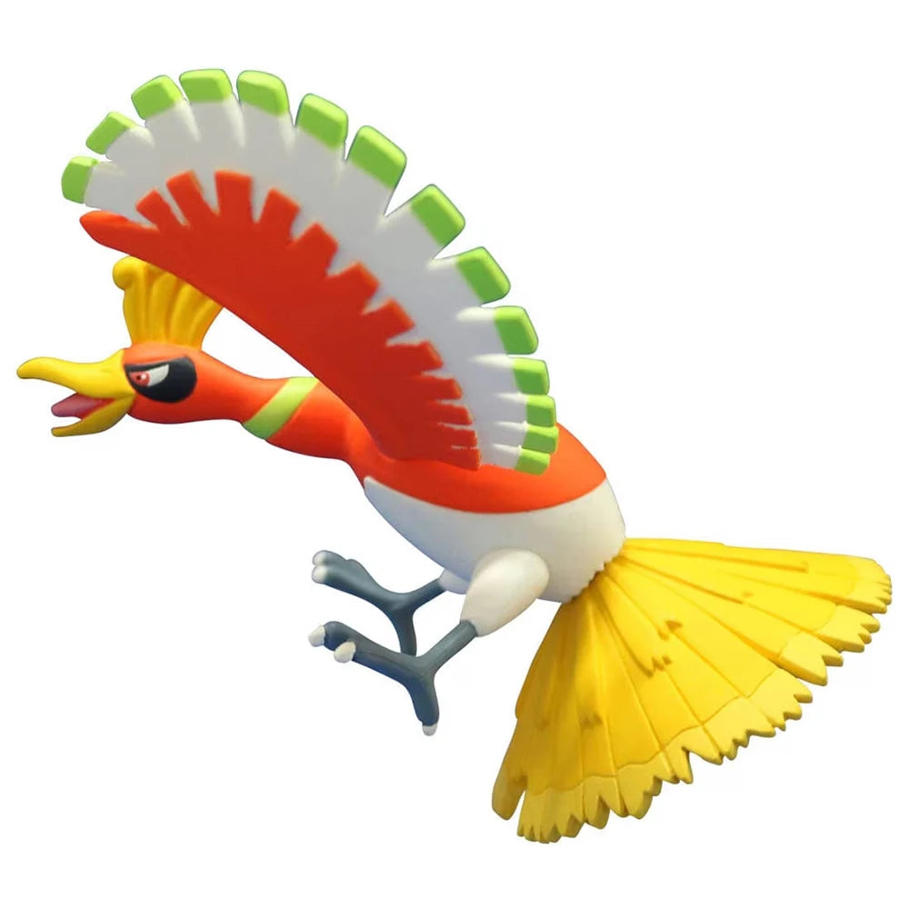 Figurine Pokémon officielle des Pokémon légendaires de Johto : Ho-Oh et Lugia