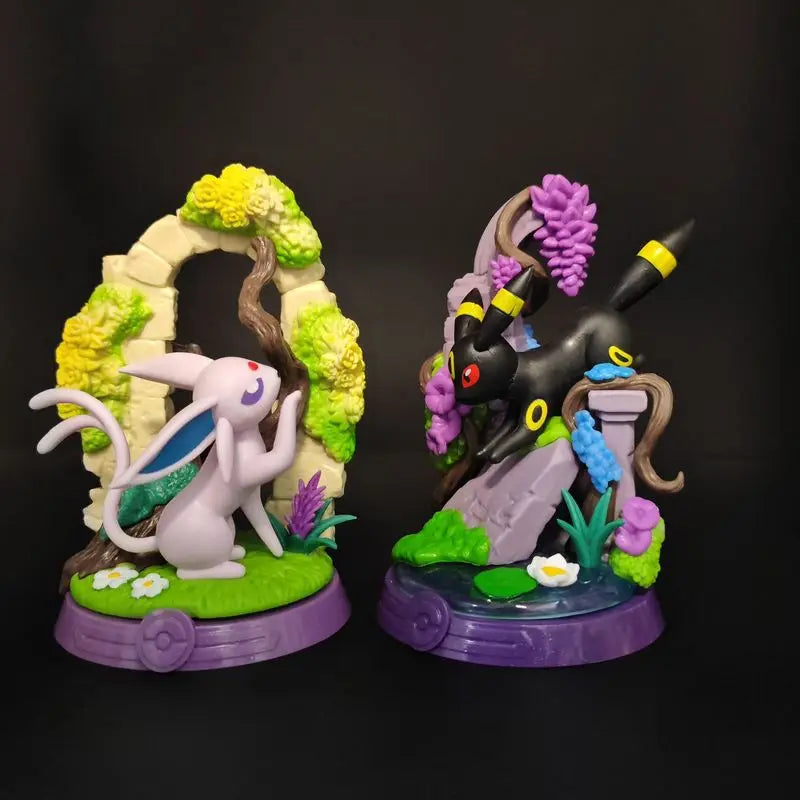 Set Figurines Pokémon Évolutions Évoli - Nymphali, Noctali, Aquali & Famille (9pcs)