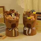 Bouquet de Peluches Capybara & Animaux – Emballage Cadeau Original Saint-Valentin
