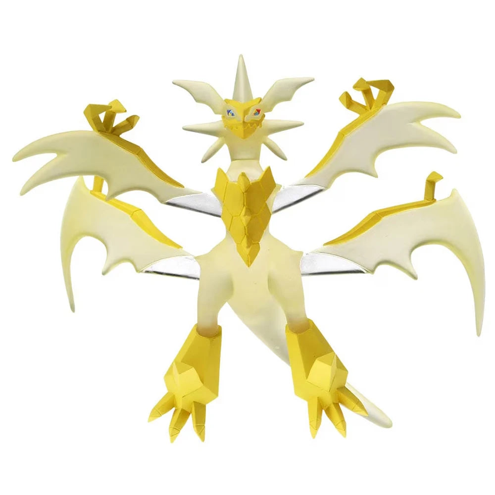 Figurine Pokémon officielle des célèbres Pokémon légendaires Mewtwo et Necrozma (Ultra necrozma).