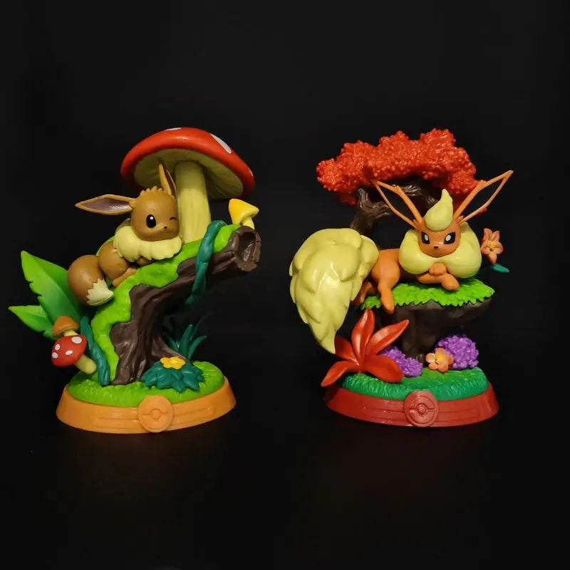 Set Figurines Pokémon Évolutions Évoli - Nymphali, Noctali, Aquali & Famille (9pcs)